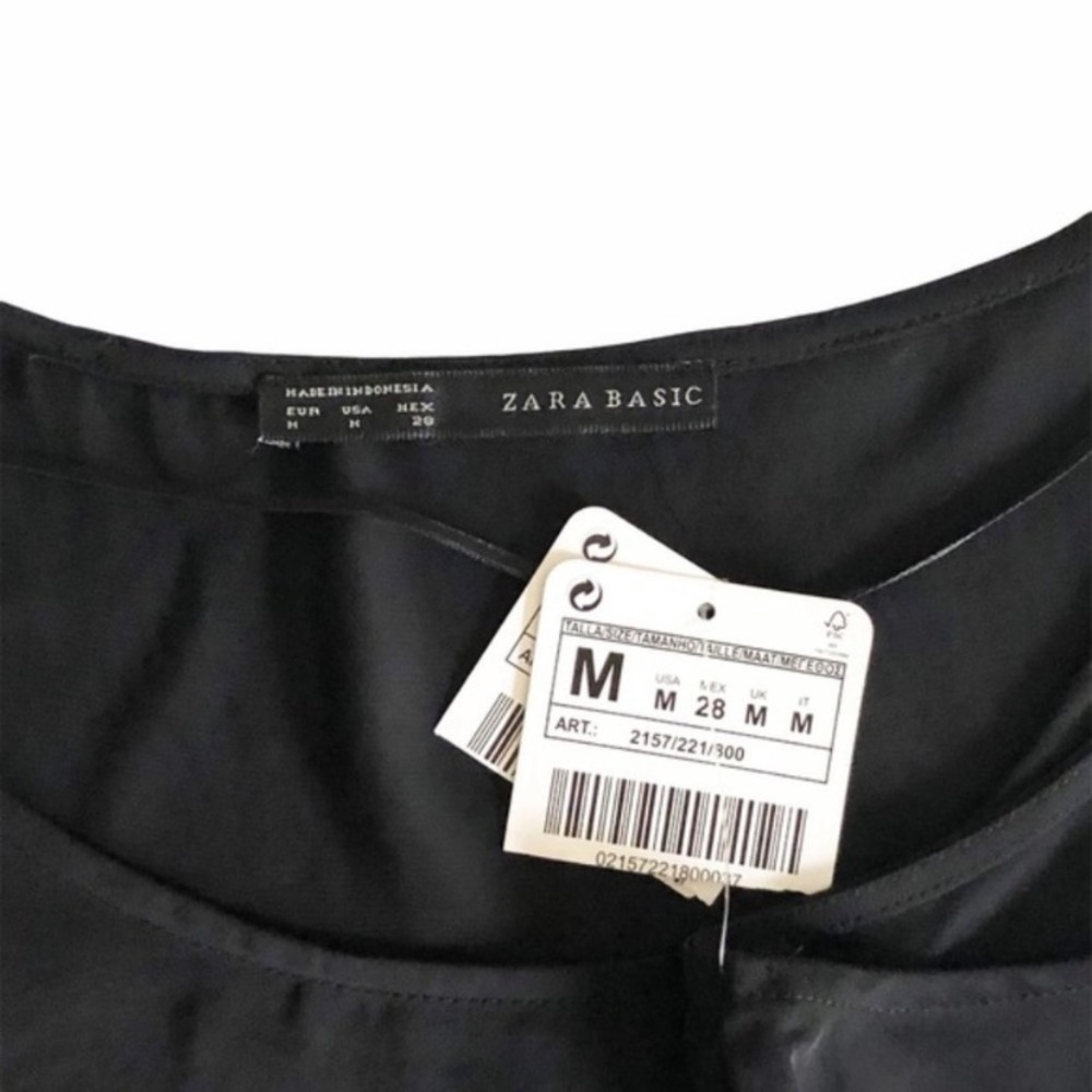 Zara Basic sheer black sleeveless blouse 🤙 - Picture 5 of 8